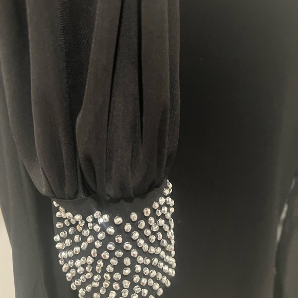 NWOT / NICOLE MILLER / Crew Neck Sheer Long Sleeve Tee / S - Picture 4 of 6